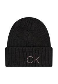 Calvin Klein Czapka Essentials Beanie K60K608660 Czarny. Kolor: czarny. Materiał: materiał