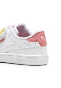 Puma - Niemowlęce sneakersy PUMA Smash 3.0 Badges PUMA White Passionfruit Pink. Kolor: wielokolorowy, biały, różowy