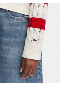 Tommy Jeans Sweter DW0DW22926 Czerwony Loose Fit. Kolor: czerwony. Materiał: bawełna #5