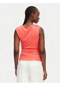 Marciano Guess Top G6GP02 K3068 Koralowy Slim Fit. Kolor: pomarańczowy. Materiał: wiskoza #5