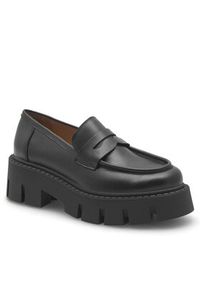 Badura Loafersy MELITO-E23-25713PE Czarny. Kolor: czarny. Materiał: skóra