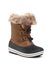 Śniegowce CMP Kids Anthilian Snow Boot Wp 30Q4594 Toffe Q820. Kolor: brązowy. Materiał: skóra