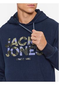 Jack & Jones - Jack&Jones Bluza James 12235338 Granatowy Regular Fit. Kolor: niebieski. Materiał: syntetyk