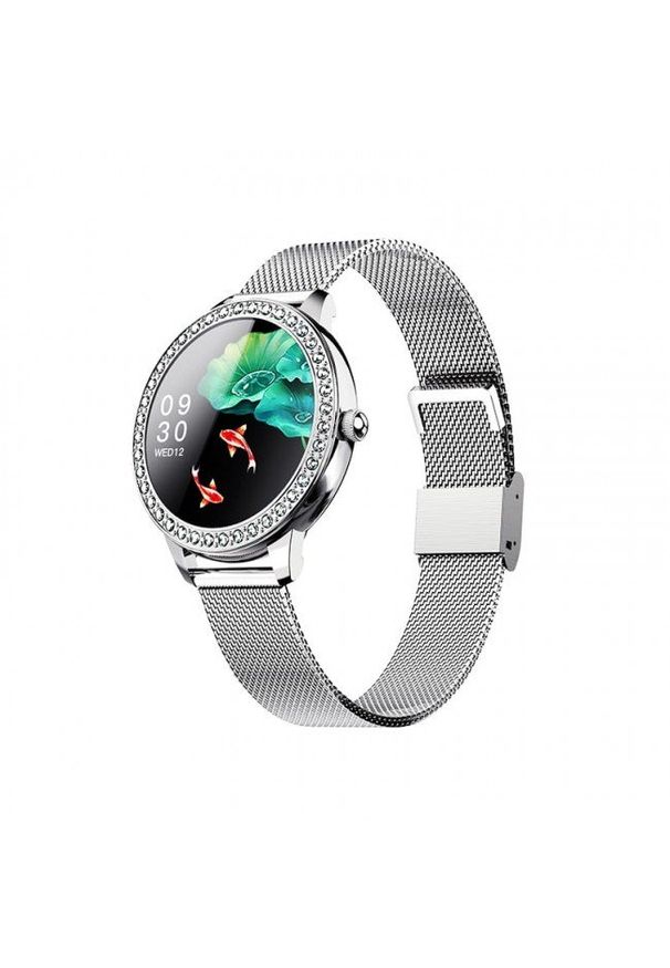 GARETT - Smartwatch Garett Women Victoria srebrny, stalowy. Rodzaj zegarka: smartwatch. Kolor: wielokolorowy, srebrny, szary. Styl: elegancki, sportowy