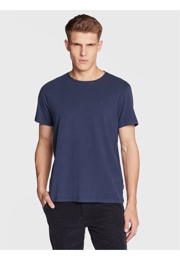 Blend T-Shirt Dinton 20714824 Granatowy Regular Fit. Kolor: niebieski. Materiał: bawełna