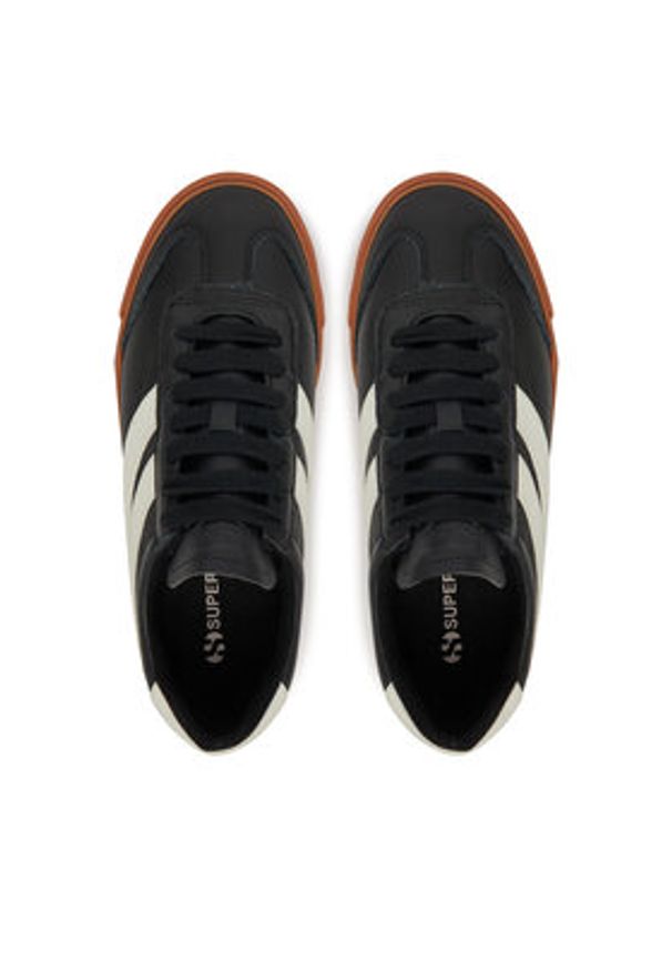 Superga Sneakersy Club C Swallow A7J S4128VW Czarny. Kolor: czarny. Materiał: skóra