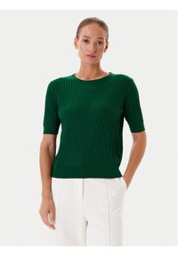 Tatuum Sweter Bazo T2502.049 Zielony Regular Fit. Kolor: zielony. Materiał: wiskoza