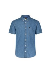 Lee - LEE BUTTON DOWN SS MĘSKA KOSZULA SHASTA BLUE 112349963. Typ kołnierza: button down #4