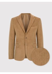 Pako Lorente - PAKO LORENTE - Beżowa sztruksowa marynarka męska. Okazja: na co dzień. Kolor: beżowy. Materiał: sztruks. Sezon: jesień. Styl: casual #8