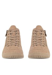 Rieker Półbuty 50903-20 Beżowy. Kolor: beżowy. Materiał: skóra #7