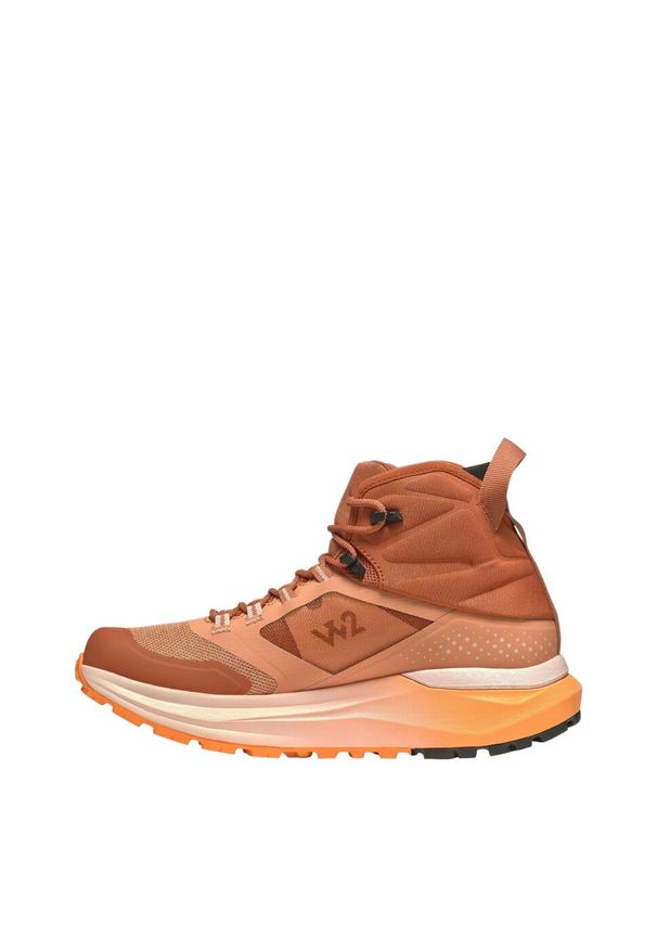 TECNICA - Damskie buty trekkingowe Tecnica Agate S Mid. Kolor: pomarańczowy, brązowy, wielokolorowy. Materiał: syntetyk, materiał. Styl: sportowy