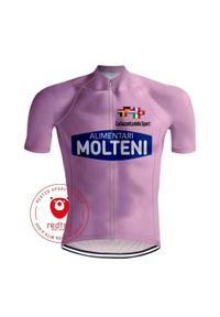 REDTED - Camisola de Ciclismo Retro - Molteni Camisola Rosa Giro d'Italia - RedTed. Kolor: niebieski, wielokolorowy. Materiał: poliester