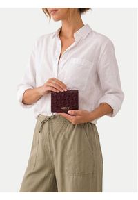 MEXX Portfel CEO-MEXX-W1-004-AW26 Bordowy. Kolor: czerwony. Materiał: skóra #6