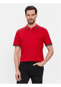 Karl Lagerfeld - KARL LAGERFELD Polo 745080 541200 Czerwony Regular Fit. Typ kołnierza: polo. Kolor: czerwony. Materiał: bawełna