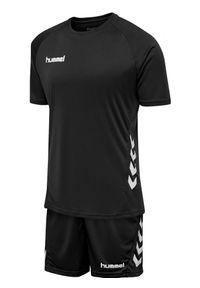 Strój piłkarski dla dorosłych Hummel Promo Set. Kolor: czarny. Sport: piłka nożna