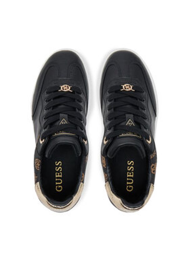 Guess Sneakersy FLPSWO FAL12 Czarny. Kolor: czarny. Materiał: skóra