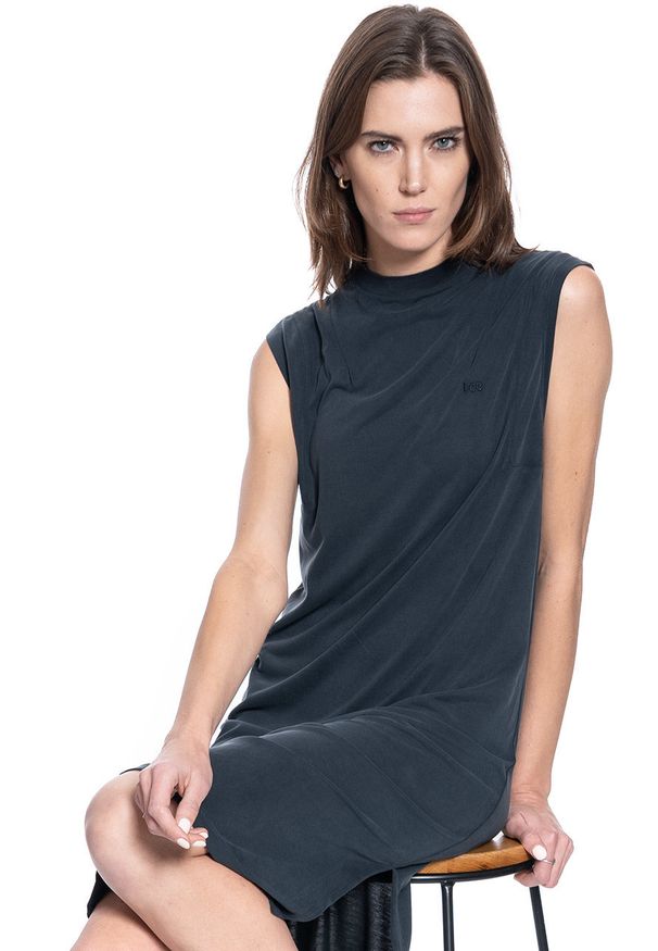 Lee - DAMSKA SUKIENKA LEE CUPRO DRESS BLACK L50VQR01 112111433