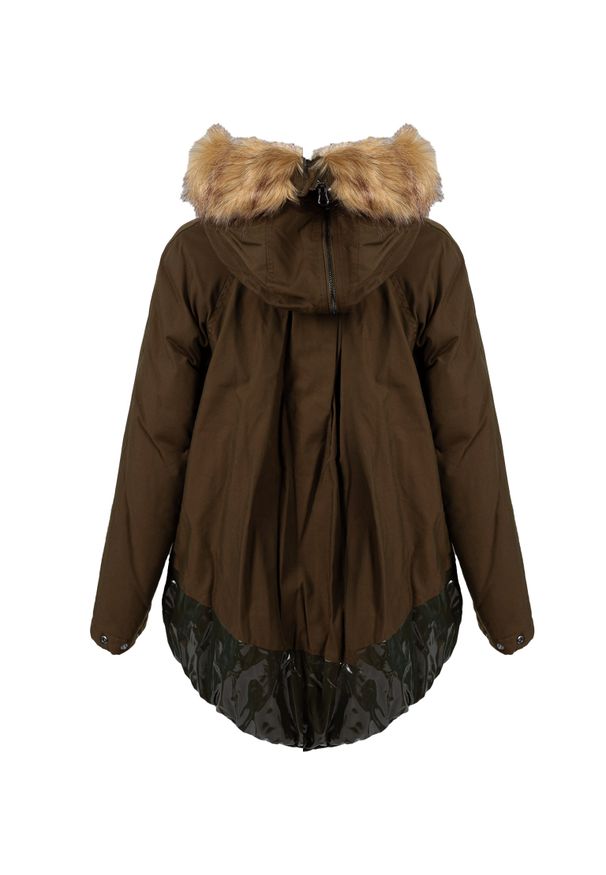 Pinko Kurtka "Circus Parka" | 1G16AW Y7HJ | Kobieta | Wojskowa Zieleń. Okazja: na co dzień. Materiał: poliamid. Sezon: zima. Styl: militarny