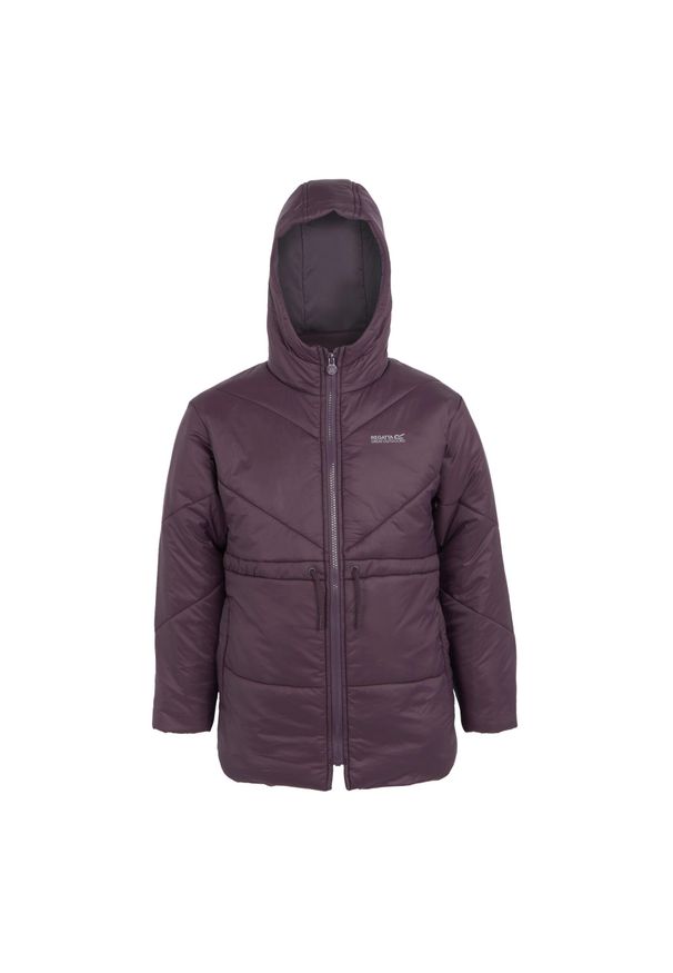 Regatta - Kurtka Dziecięca Rurie Padded Jacket. Kolor: fioletowy. Materiał: puch. Styl: sportowy