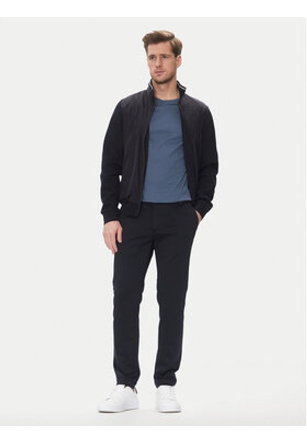 Bugatti Spodnie materiałowe 4036 36827 Granatowy Slim Fit. Kolor: niebieski. Materiał: syntetyk