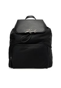 Karl Lagerfeld - KARL LAGERFELD Plecak A3W30019 Czarny. Kolor: czarny. Materiał: skóra