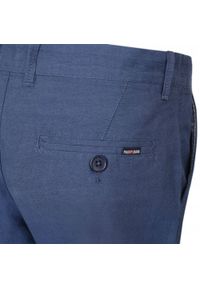 Bawełniane Męskie Krótkie Spodenki (Szorty) - Pako Jeans - Ciemnoniebieskie. Kolor: niebieski. Materiał: bawełna. Długość: krótkie. Sezon: lato. Styl: klasyczny #4