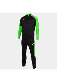 Dres do piłki nożnej męski Joma Eco championship. Kolor: czarny, zielony, niebieski, wielokolorowy. Materiał: dresówka. Sport: piłka nożna