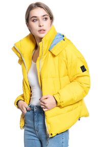 Lee - LEE PUFFER JACKET DAMSKA KURTKA ZIMOWA LEMON ZEST L56VUMMM. Sezon: zima