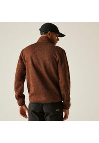 Regatta - Polar męski rozsuwany Newhill. Kolor: brązowy. Materiał: polar. Wzór: melanż. Sport: turystyka piesza #2