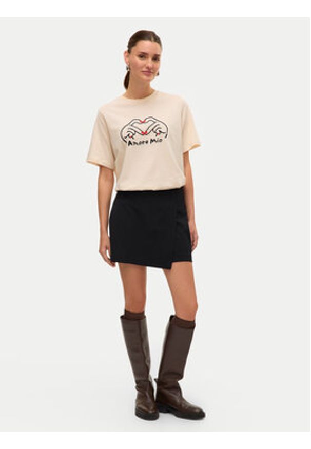 Vero Moda Spódnico-szorty Melina 10332054 Czarny Loose Fit. Kolor: czarny. Materiał: syntetyk