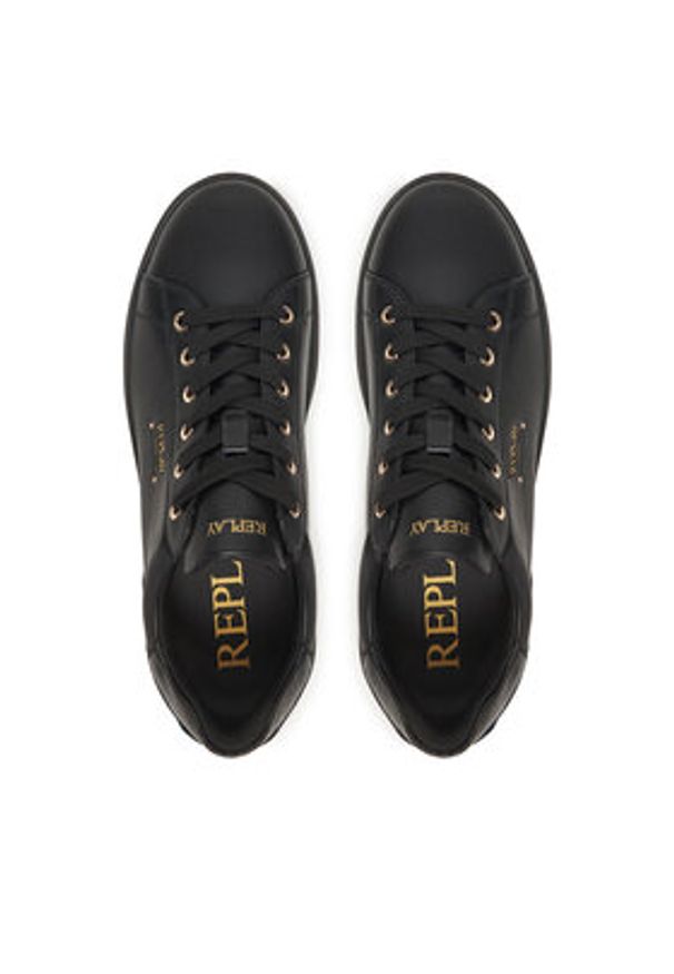 Replay - REPLAY Sneakersy GWZ7F.000.C0001L Czarny. Kolor: czarny. Materiał: skóra