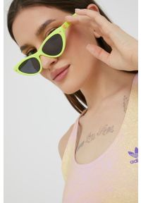 Chiara Ferragni okulary przeciwsłoneczne damskie kolor żółty. Kolor: żółty