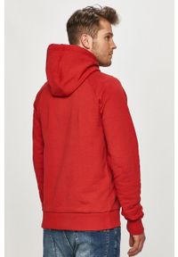 Calvin Klein - Bluza bawełniana. Okazja: na co dzień. Typ kołnierza: kaptur. Kolor: czerwony. Materiał: bawełna. Wzór: nadruk. Styl: casual #2