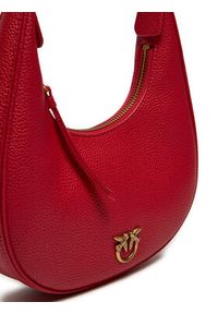 Pinko - PINKO Torebka Brioche Hobo Mini AI 24-25 PLTT 101433 A29Q Czerwony. Kolor: czerwony. Materiał: skórzane #4