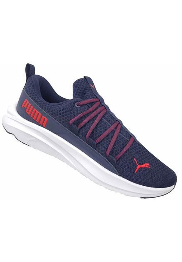 Buty do chodzenia męskie Puma Softride ONE4ALL. Zapięcie: sznurówki. Kolor: niebieski. Materiał: guma, materiał, tkanina, syntetyk. Szerokość cholewki: normalna. Sport: turystyka piesza