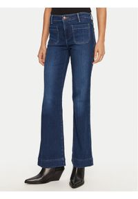 Wrangler Jeansy 112351028 Granatowy Flare Fit. Kolor: niebieski