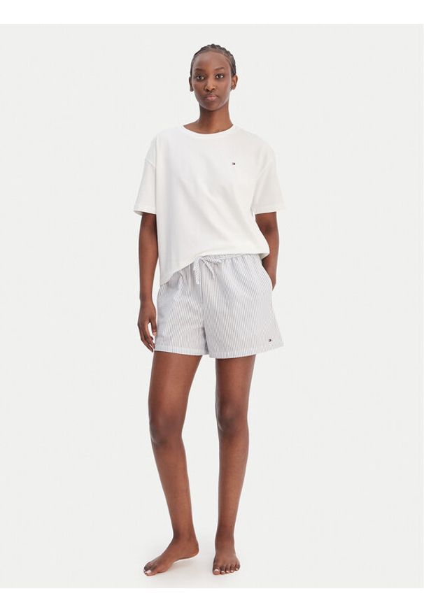 TOMMY HILFIGER - Tommy Hilfiger Piżama UW0UW06306 Biały Regular Fit. Kolor: biały. Materiał: bawełna