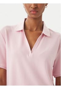 TOMMY HILFIGER - Tommy Hilfiger Polo WW0WW48720 Różowy jasny Relaxed Fit. Typ kołnierza: polo. Kolor: różowy. Materiał: bawełna #2