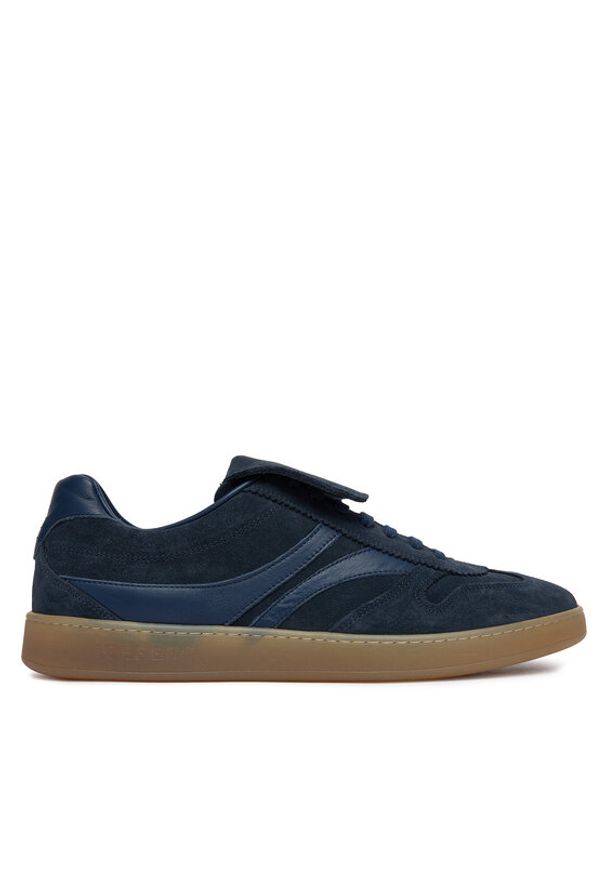 Iceberg Sneakersy 7795+ IU180909 Granatowy. Kolor: niebieski. Materiał: skóra, zamsz