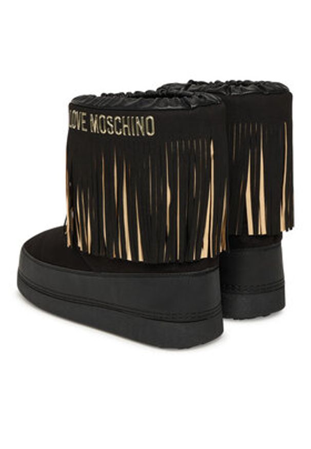 Love Moschino - LOVE MOSCHINO Śniegowce JA24462G0NISN00A Czarny. Kolor: czarny. Materiał: materiał