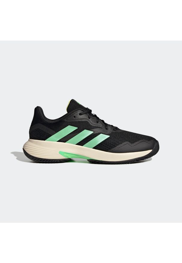 Adidas - Buty do tenisa adidas 90 CourtJam Control Clay. Kolor: czarny, zielony, wielokolorowy, żółty. Sport: tenis