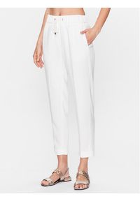 PESERICO - Peserico Spodnie materiałowe P04141U Biały Regular Fit. Kolor: biały. Materiał: bawełna, materiał
