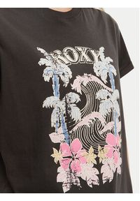 Roxy T-Shirt ERJZT05911 Szary Regular Fit. Kolor: szary. Materiał: bawełna
