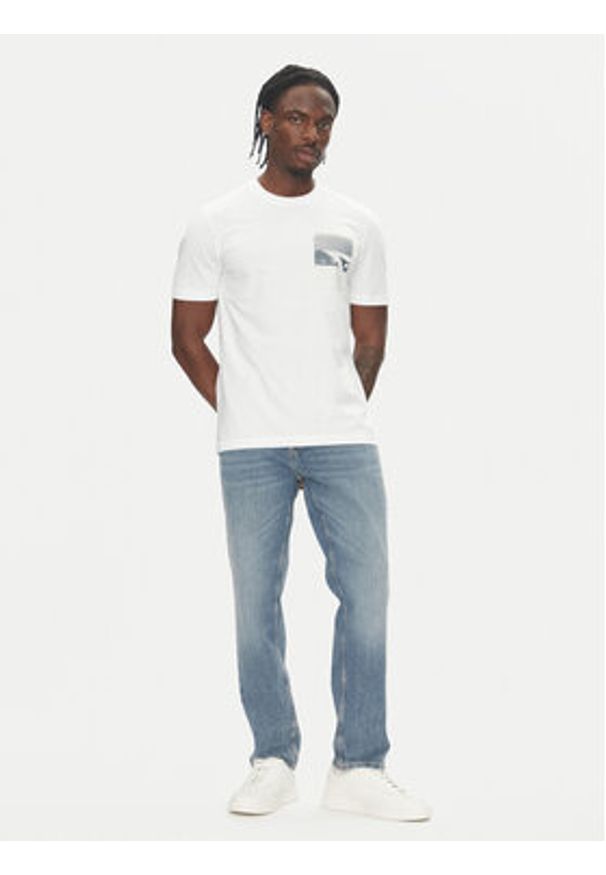 BOSS T-Shirt Te_Container 50546920 Biały Regular Fit. Kolor: biały. Materiał: bawełna