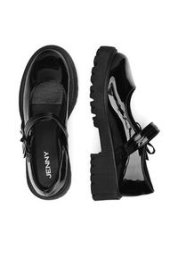 Jenny - JENNY Półbuty CEO-HJS25623-1 Czarny. Kolor: czarny. Materiał: materiał #4
