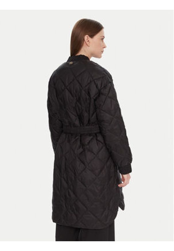 TwinSet - TWINSET Płaszcz przejściowy 252TP2130 Czarny Regular Fit. Kolor: czarny. Materiał: syntetyk