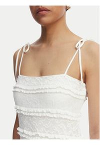 Vero Moda Sukienka wieczorowa Lucia 10348443 Kremowy Regular Fit. Kolor: kremowy. Materiał: syntetyk. Styl: wizytowy #3