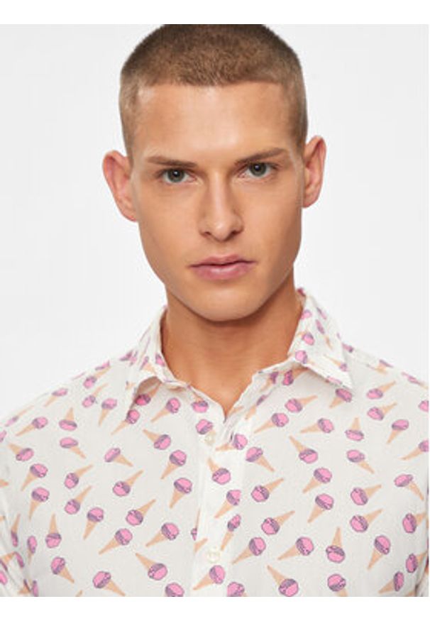 Jack & Jones - Jack&Jones Koszula Sunshade 12249217 Kolorowy Slim Fit. Materiał: bawełna. Wzór: kolorowy
