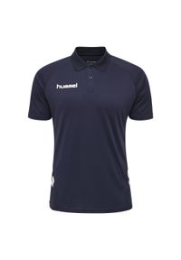 Koszulka polo do piłki nożnej dla dzieci Hummel hml PROMO. Okazja: na co dzień. Typ kołnierza: polo. Kolor: niebieski. Styl: casual #1