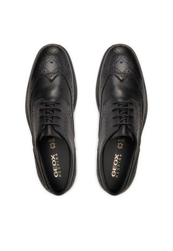 Geox Półbuty U Dublin B U34R2B 00043 C9999 Czarny. Kolor: czarny. Materiał: skóra